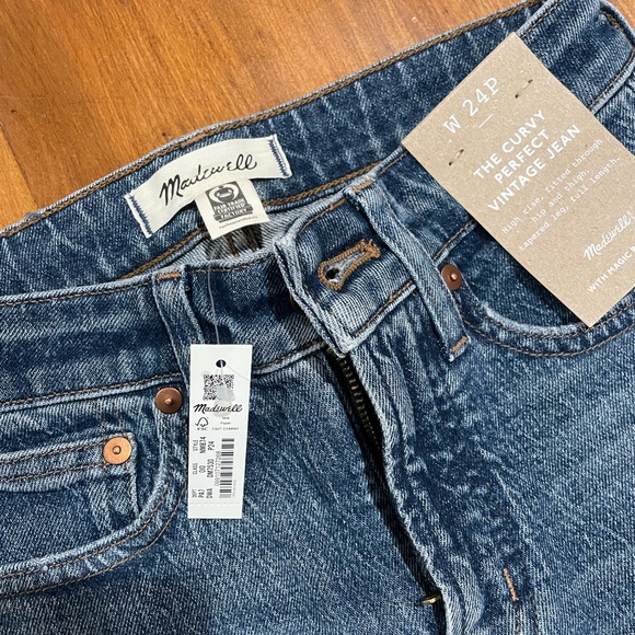 Madewell The Curvy Perfect Vintage Jean NWT - Picture 5 of 7
